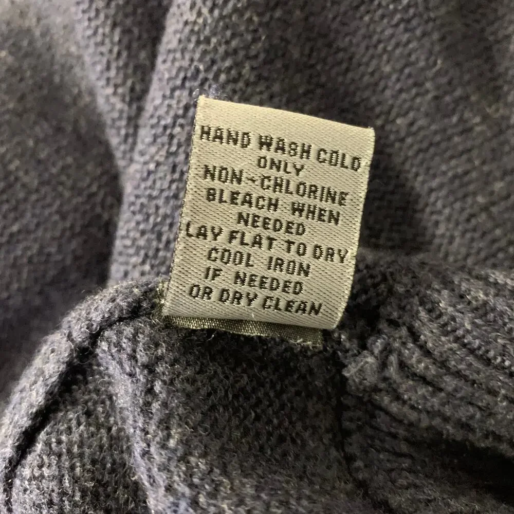 JOHNSTON & MURPHY Size M Navy Khaki Knit Cotton Wool Double Zipper Jacket